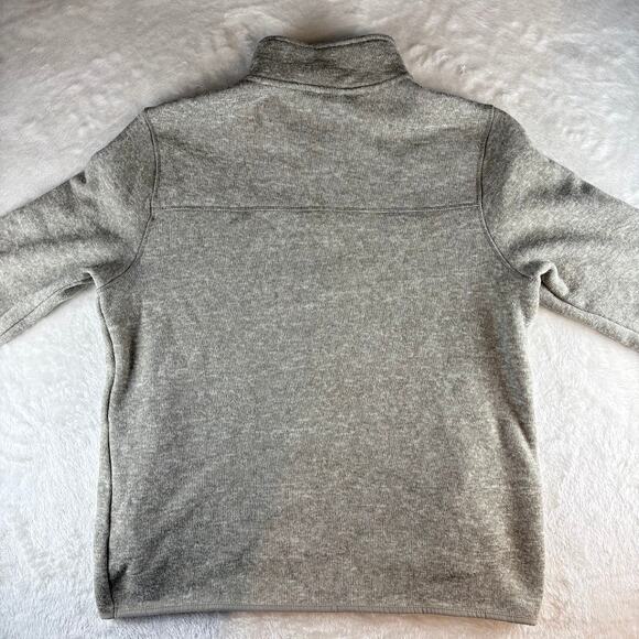 Eddie Bauer Quarter Zip Pullover Sweater Fleece Tan Men's Large - Picture 2 of 11